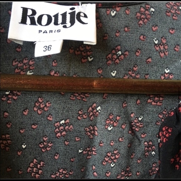 RARE Rouje Chrystale Wrap Mini Floral Dress size 4 - Picture 10 of 12